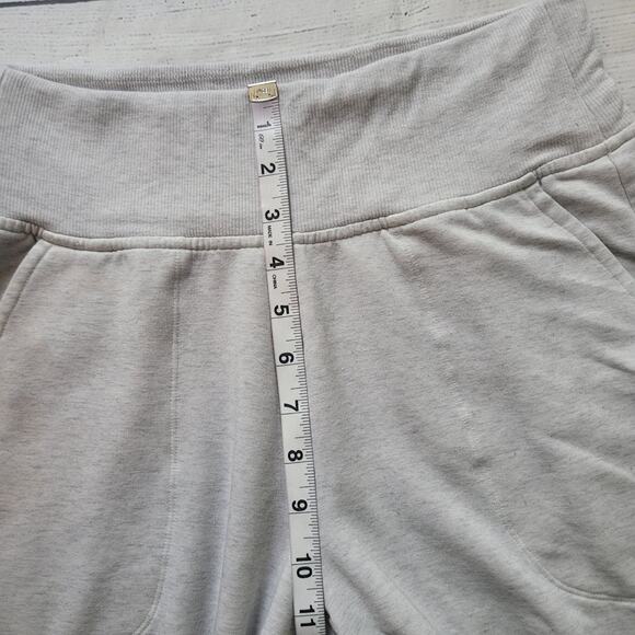 Athleta Size EST M Light Grey Joggers soft knit lounge tapered loungewear casual - Picture 3 of 6